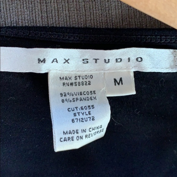 $20/2 Sliming Max Studio Sleeveless Tank Blouse Ruching Top - Picture 3 of 4